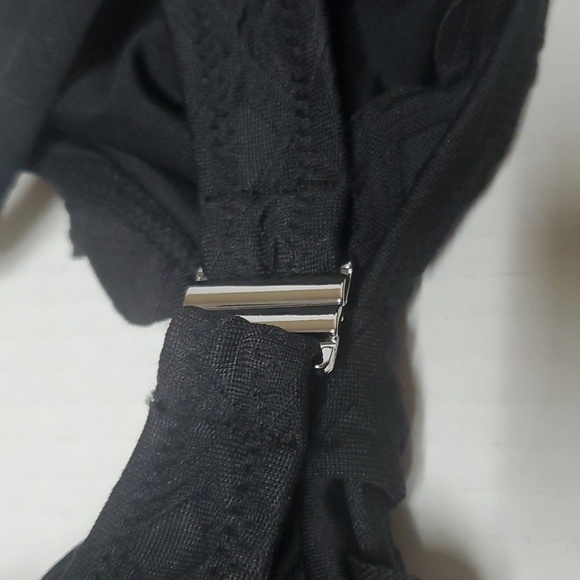 NWT The Cupshe Black Knotted Scalloped One Piece Swimsuit Small - Picture 10 of 12